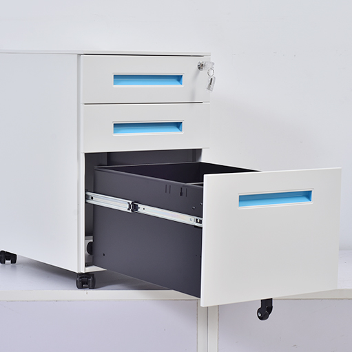 3 Drawer Mobile Pedestals With Lock Fits Letter/Legal/A4 Size for Home Office