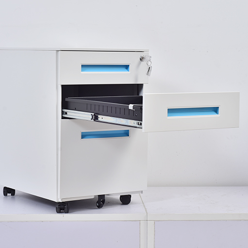 3 Drawer Mobile Pedestals With Lock Fits Letter/Legal/A4 Size for Home Office