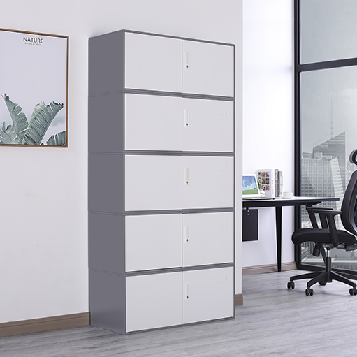 Separates Five-Section File Cabinet Iron Locker Office Storage