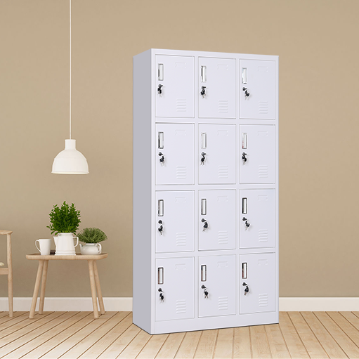 Customized Office Metal Storage Cabinet with 12 Doors Steel Cupboard Metal Filing Cabinet