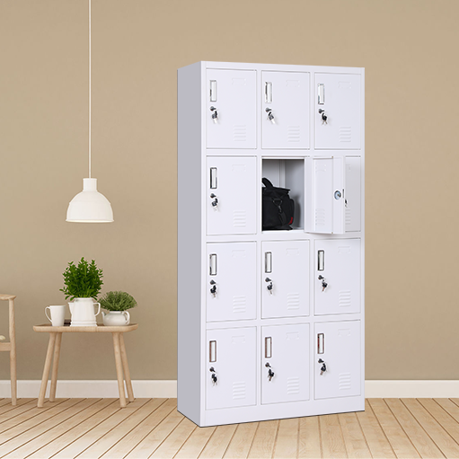 Customized Office Metal Storage Cabinet with 12 Doors Steel Cupboard Metal Filing Cabinet