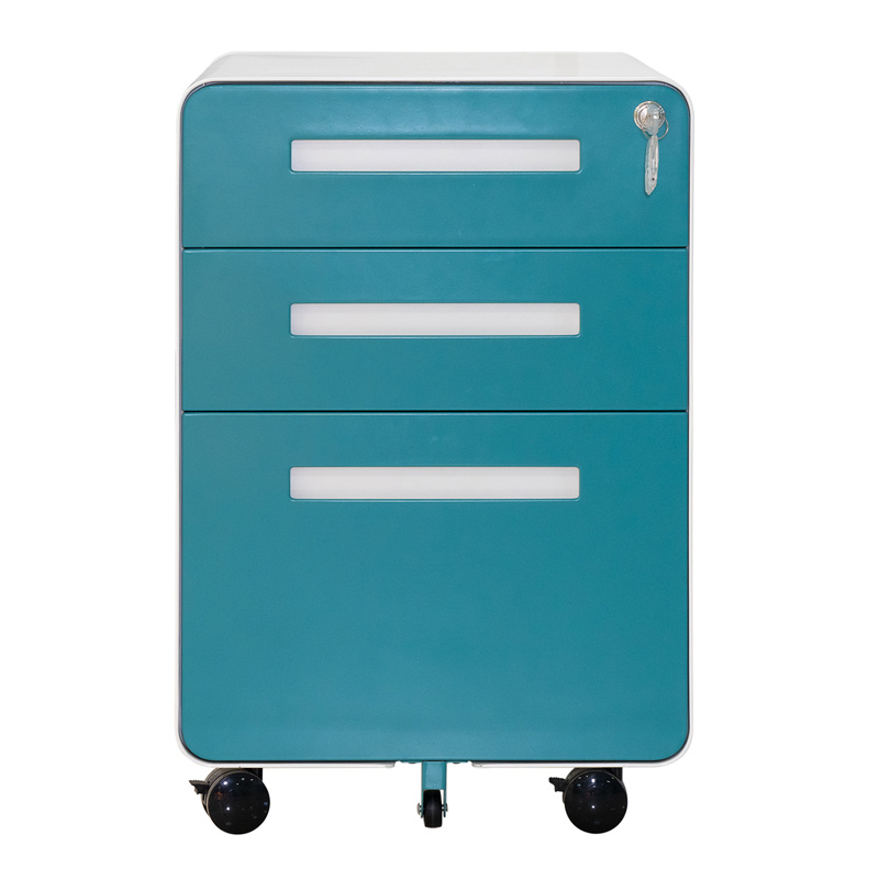 Mobile File Cabinet, Rolling Printer Stand with 3 Drawers, Fabric Vertical Filing Cabinet fits A4 or Letter Size for Home Office