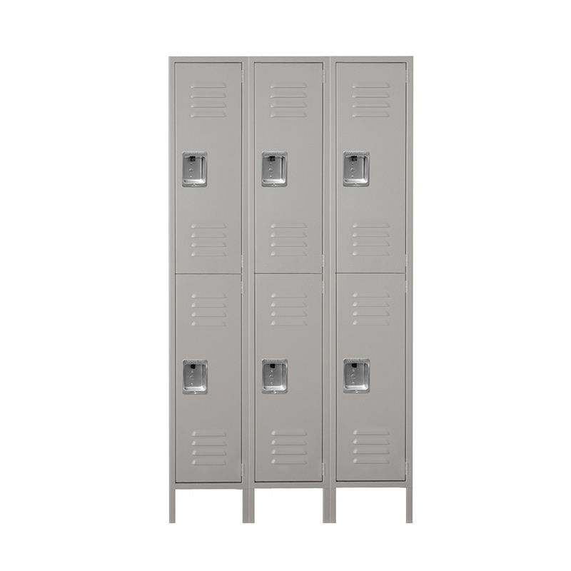 Standard Metal Locker for Employees, Lockable Metal Cabinet with Lock and Ventilation, Office School Gym