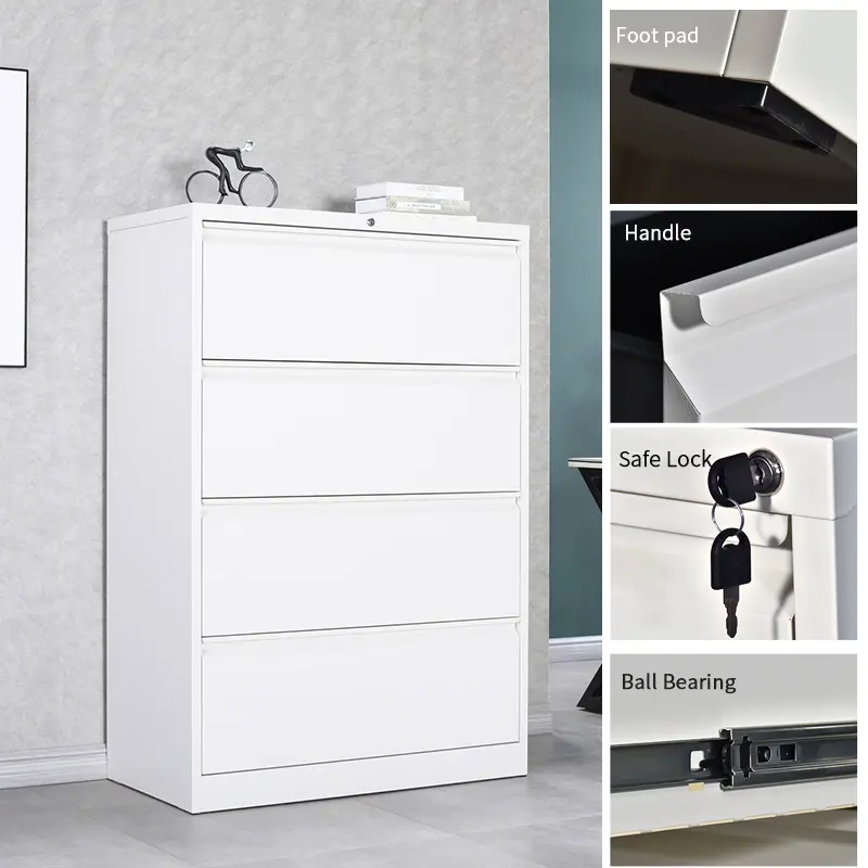 4 Drawer Lateral Filing Cabinets for Home Office